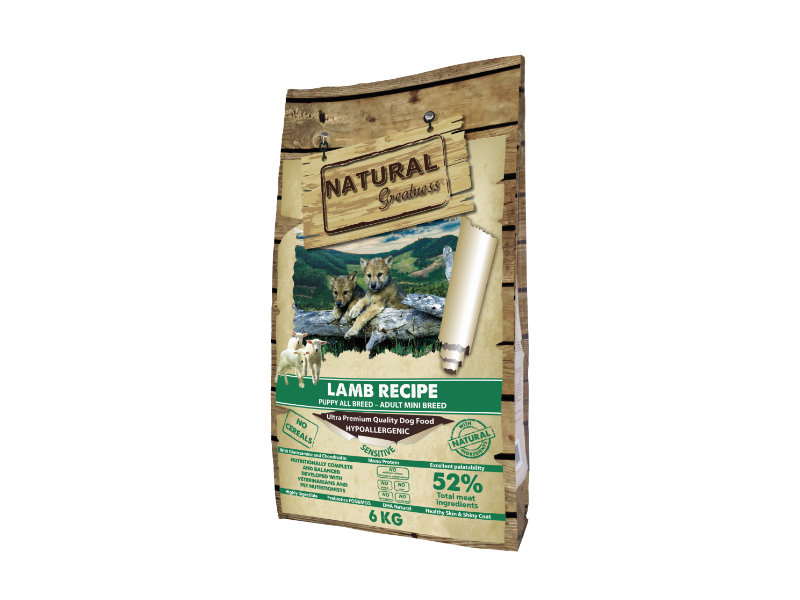 Natural Greatness Lamb Sensitive – Starter Puppy & Adult Mini