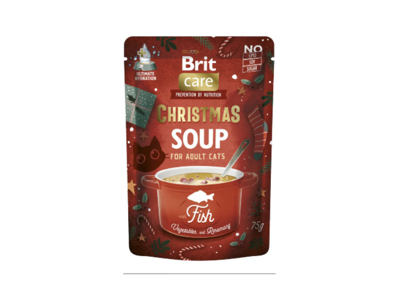 Brit Care Cat Christmas – Sopa Húmida para Gato de Peixe