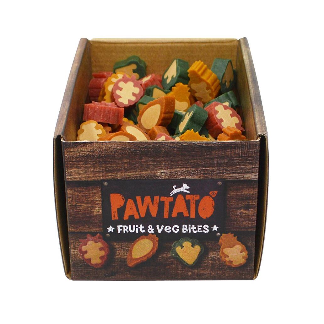 Pawtato Fruit & Veg Bites da Benevo Snacks veganos para cães