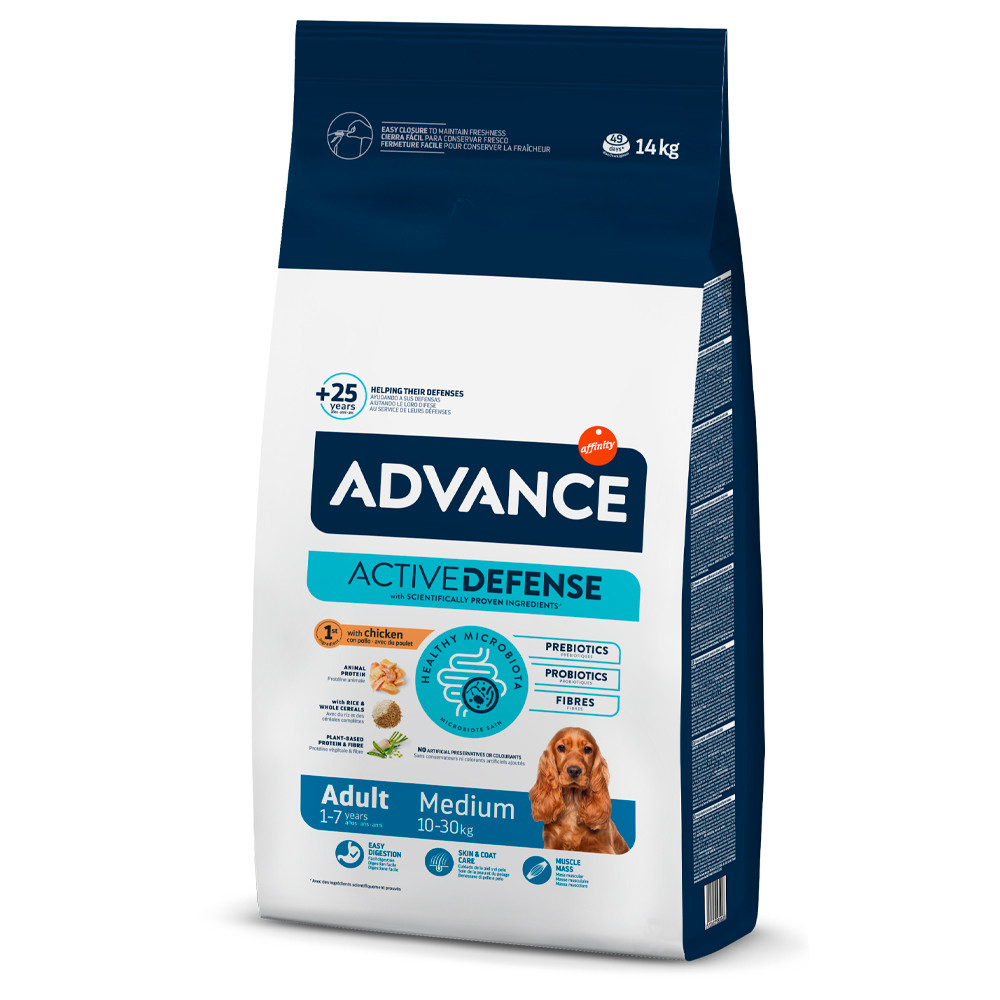 Advance Adult Medium – Ração Seca para Cão Adulto Médio de Frango e Arroz