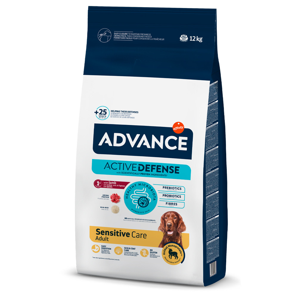 Advance Sensitive – Ração Seca para Cão Adulto com Sensibilidades de Borrego e Arroz