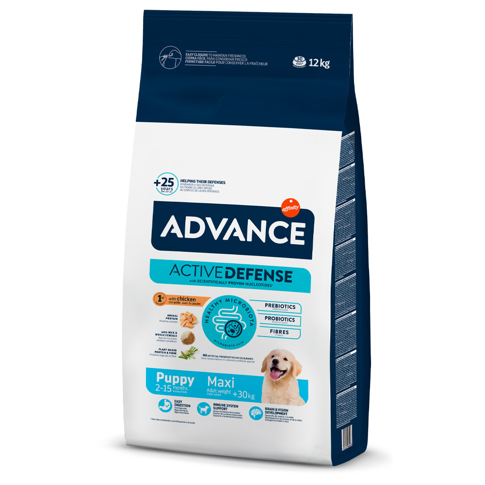 Advance Puppy Maxi – Ração Seca para Cachorro Grande de Frango e Arroz