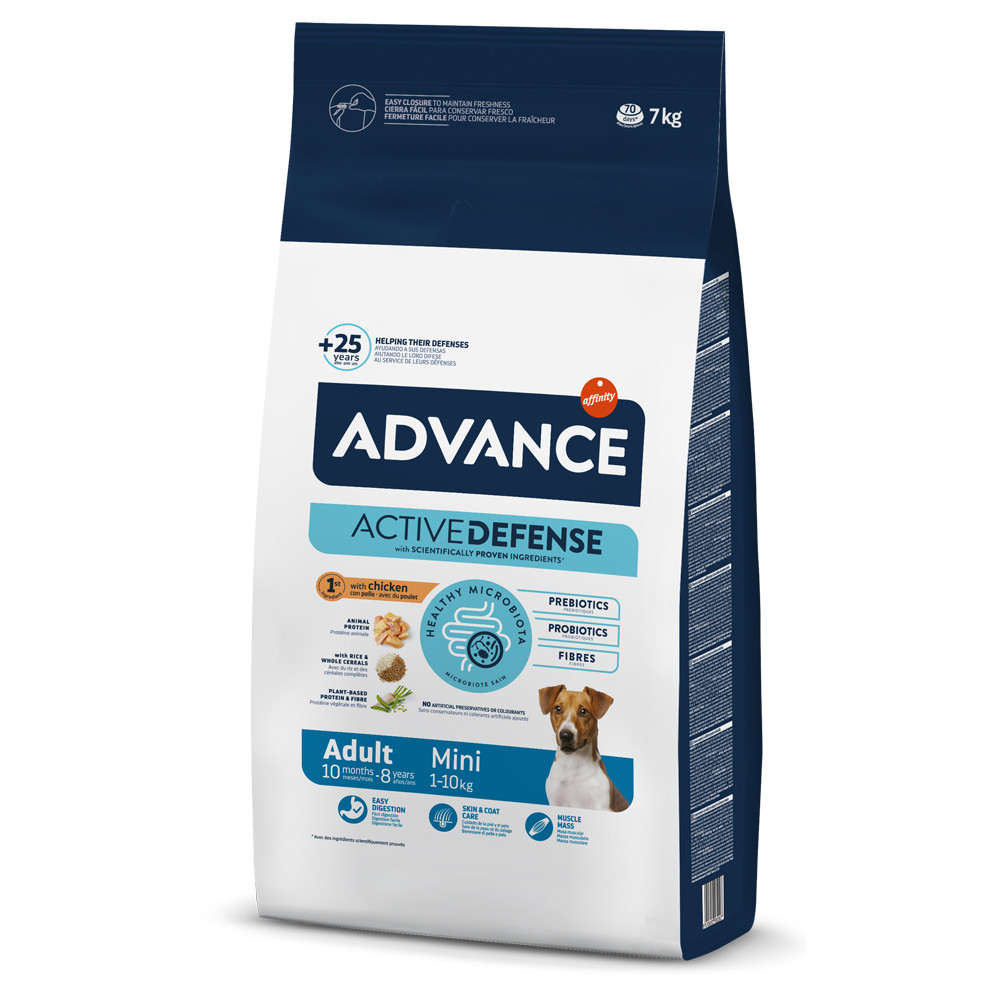 Advance Adult Mini – Ração Seca para Cão Adulto Pequeno deFrango e Arroz