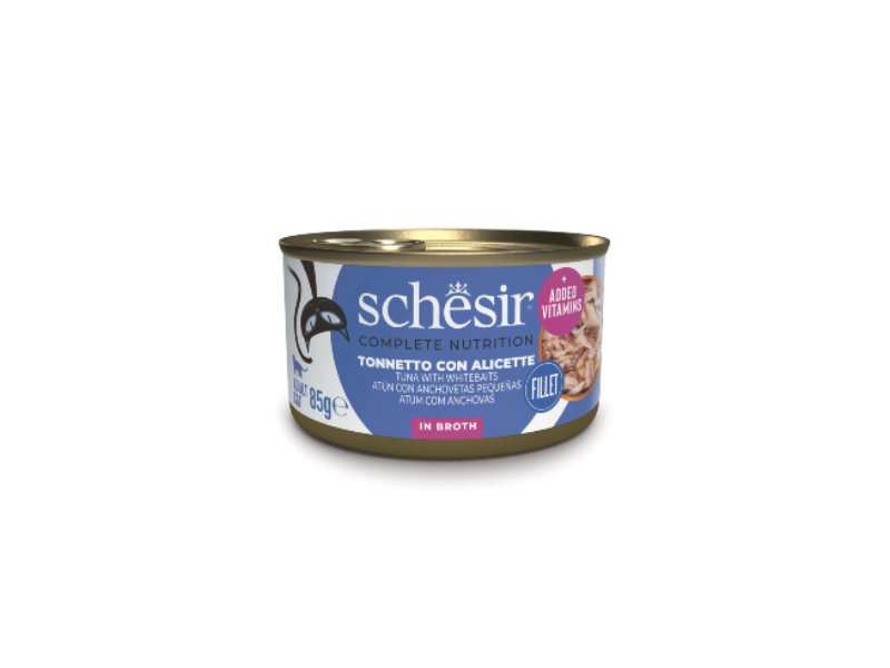 Schesir Gato Atum & Anchovas em Caldo