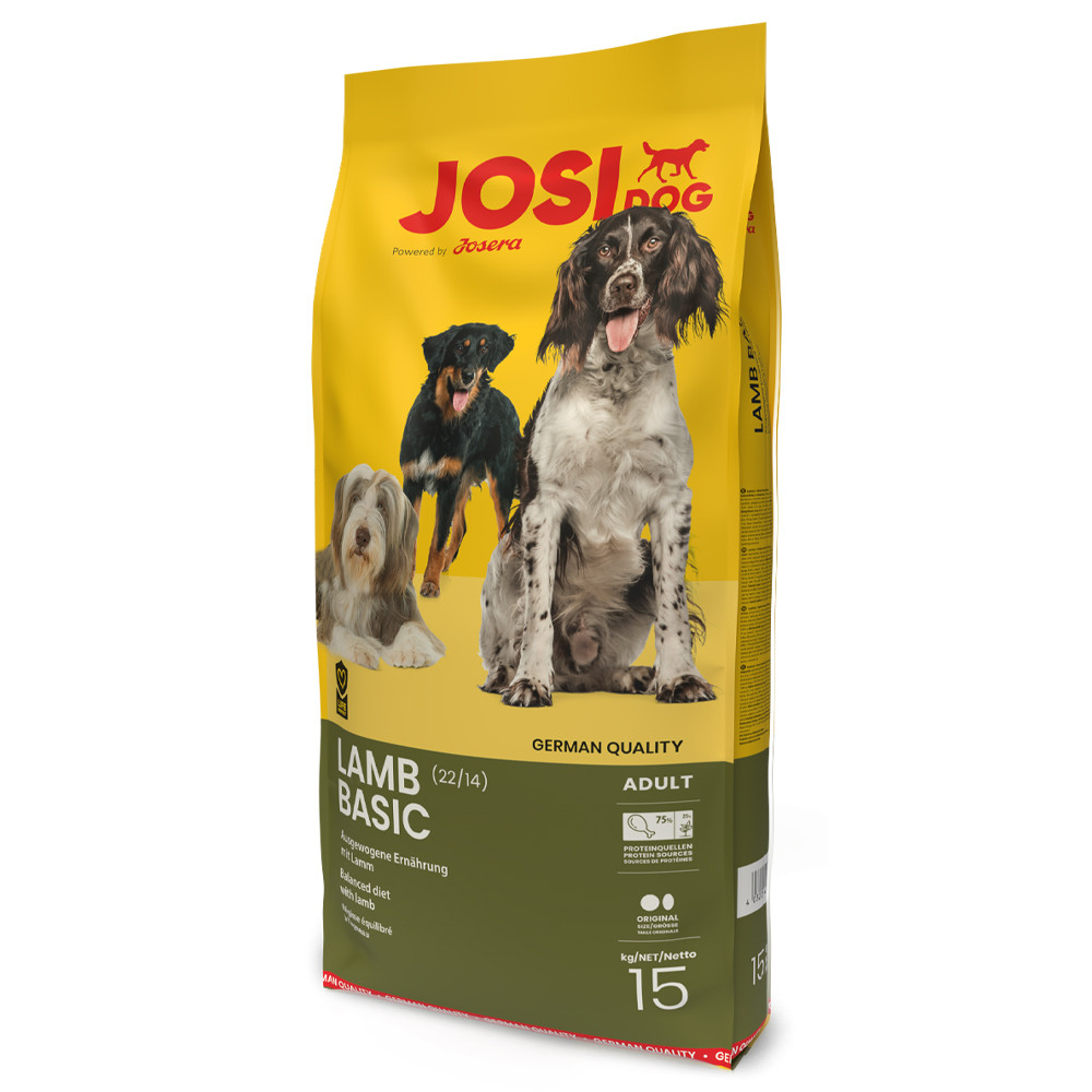JosiDog Lamb Basic – Ração seca para cão adulto de Cordeiro