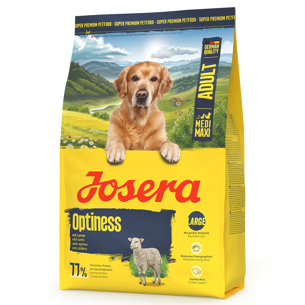 Josera Optiness – Ração seca para cão adulto médio ou grande de Borrego
