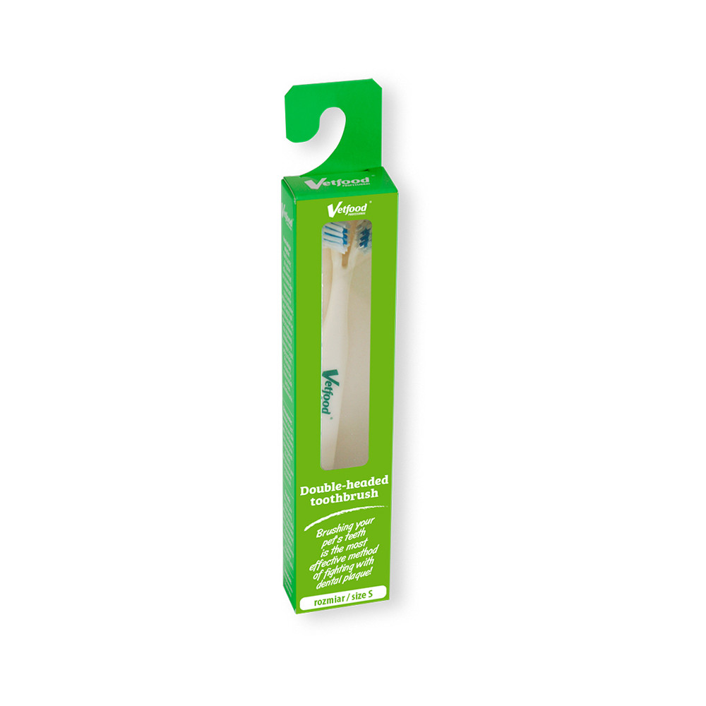 Escova de dentes dupla para cães e gatos da VetFood